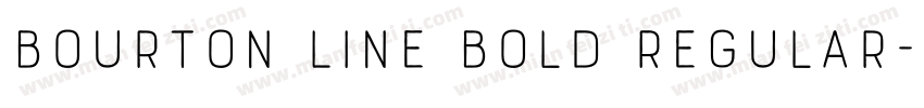 Bourton Line Bold Regular字体转换